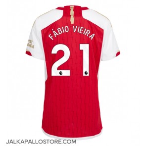 Arsenal Fabio Vieira #21 Kotipaita Naisten 2023-24 Lyhythihainen